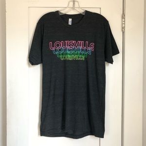 Louisville Mens Dark Gray Short Sleeve Tee